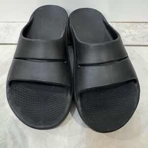 OOFOS OOahh Slide Sandal Black EU 41 Men 8 Women 10 recovery stress‎ reducer